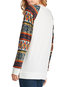 Round Neck Standard Animal Cotton Blends Patchwork Sweatshirts (Style V100856)