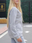Round Neck Standard Loose Sweet Letter Sweatshirts (Style V100868)