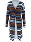 Slim Fashion Striped Polyester Pattern Sweater (Style V100913)