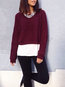 Round Neck Short Loose Fashion Cashmere Sweater (Style V100920)