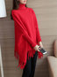 Long Batwing Elegant Plain Knitted Sweater (Style V100926)