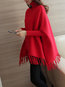 Long Batwing Elegant Plain Knitted Sweater (Style V100926)