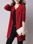 Round Neck Long Casual Plain Hollow Out Sweater (Style V100927)