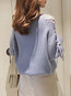 V-neck Standard Loose Sweet Knitted Sweater (Style V100932)