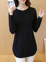 Round Neck Standard Casual Knitted Button Sweater (Style V100940)