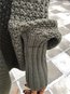 Stand Collar Long Casual Plain Polyester Sweater (Style V100944)