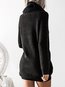 Turtleneck Long Casual Polyester Pockets Sweater (Style V100953)