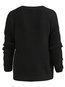 V-neck Standard Slim Casual Polyester Sweater (Style V100981)