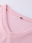 V-neck Standard Loose Casual Plain Sweater (Style V100987)