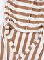 Hooded Slim Striped Acrylic Pockets Sweater (Style V100997)