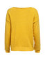 V-neck Loose Casual Plain Knitted Sweater (Style V101000)