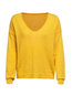 V-neck Loose Casual Plain Knitted Sweater (Style V101000)