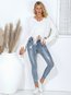 V-neck Casual Plain Polyester Tassel Sweater (Style V101014)