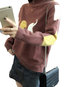 Stand Collar Standard Animal Acrylic Pattern Sweater (Style V101025)