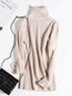 Turtleneck Standard Straight Casual Polyester Sweater (Style V101036)