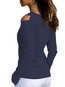 V-neck Slim Casual Plain Polyester Sweater (Style V101050)