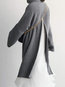 Turtleneck Maxi Loose Elegant Polyester Sweater (Style V101052)