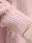 Round Neck Slim Plain Lace Lace Sweater (Style V101064)