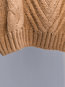 Turtleneck Standard Loose Casual Plain Sweater (Style V101067)