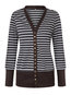 Standard Slim Casual Knitted Button Sweater (Style V101069)