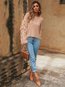 Standard Casual Plain Acrylic Feather Sweater (Style V101088)