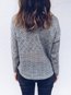 Standard Slim Casual Plain Button Sweater (Style V101096)