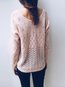Standard Slim Casual Plain Button Sweater (Style V101096)