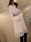 Long Loose Casual Cotton Patchwork Sweater (Style V101099)