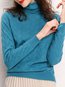 Standard Slim Casual Plain Polyester Sweater (Style V101121)