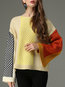 Standard Slim Fashion Geometric Knitted Sweater (Style V101123)