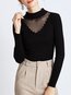 Standard Skinny Date Night Plain Polyester Sweater (Style V101125)