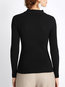 Standard Skinny Date Night Plain Polyester Sweater (Style V101125)