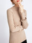 Standard Slim Elegant Plain Ruffle Sweater (Style V101127)