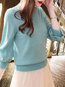 Standard Slim Date Night Knitted Button Sweater (Style V101137)