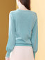 Standard Slim Date Night Knitted Button Sweater (Style V101137)