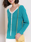 Standard Slim Casual Polyester Strappy Sweater (Style V101153)
