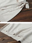 Round Neck Standard Plain Polyester Strappy Sweater (Style V101158)