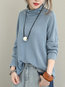 Turtleneck Standard Slim Casual Plain Sweater (Style V101160)