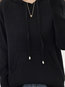 Hooded Standard Casual Knitted Pockets Sweater (Style V101166)