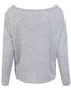 V-neck Standard Loose Sexy Knitted Sweater (Style V101172)