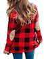 Shawl Collar Loose Western Plaid Polyester Coat (Style V101178)