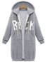 Hooded Long Casual Polyester Pockets Coat (Style V101180)