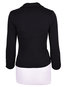 Slim Office Plain Cotton Blends Cascading Ruffle Jacket (Style V101197)