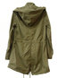 Long Loose Casual Plain Pockets Coat (Style V101204)