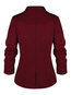 Shawl Collar Long Slim Cotton Blends Button Jacket (Style V101206)