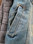Short Straight Casual Plain Polyester Jacket (Style V101214)