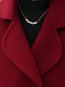 Shawl Collar Short Straight Office Plain Jacket (Style V101219)