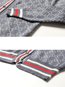 Short Date Night Geometric Polyester Button Jacket (Style V101234)