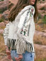 Short Straight Personality Letter Fauxfur Jacket (Style V101238)