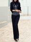 Stand Collar Slim Office Polyester Button Jacket (Style V101239)